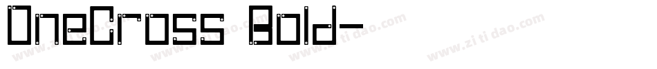 OneCross Bold字体转换